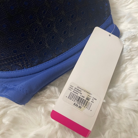 Ashley Stewart Black Full Coverage Micro Underwired Lace T-Shirt Bra 46D - Picture 10 of 12